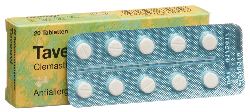 TAVEGYL Tabl 1 mg Blist 20 Stk<br>20 Stück, Blister, Tablette