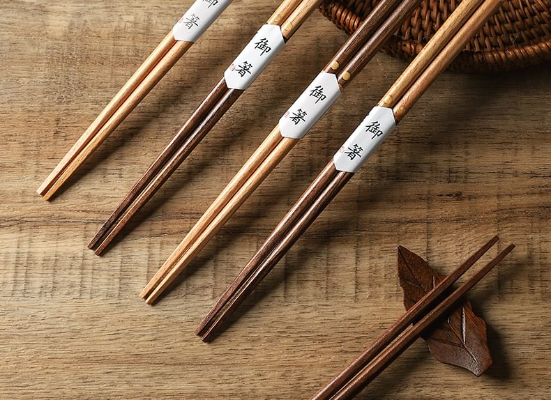 Chimi Chimi - Houten eetstokjes (verschillende ontwerpen) / Set