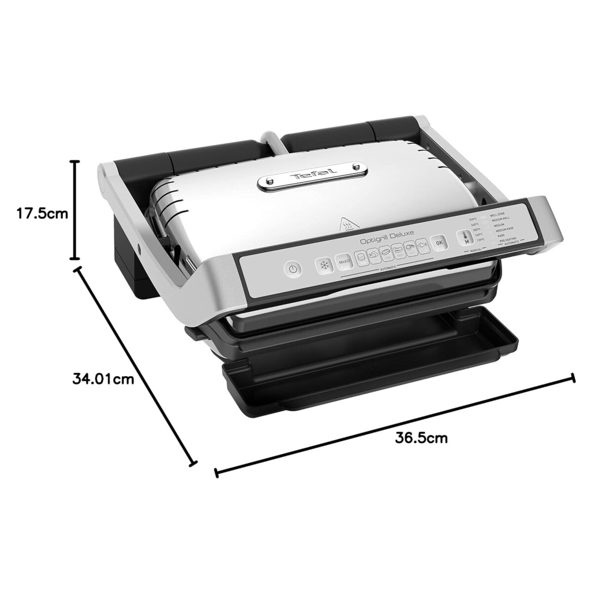 Tefal GC707D OptiGrill DeLuxe, Kontaktgrill