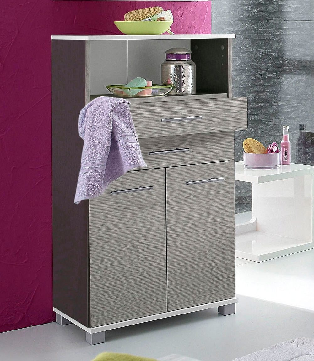 welltime Midischrank »Emmi, Breite 59 cm« 2 Türen, Metallbeschläge
