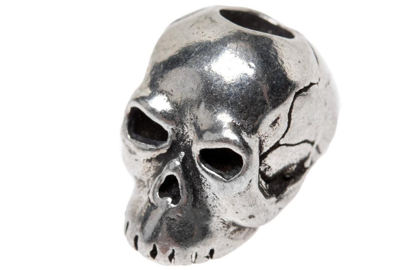 Schmuckatelli Classic Skull Bead Pewter
