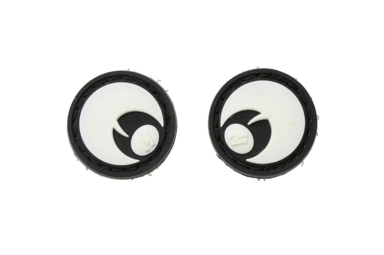 Maxpedition GOOGZ Googly Eyes 3D Morale Patch Set of 2 GLOW, patch