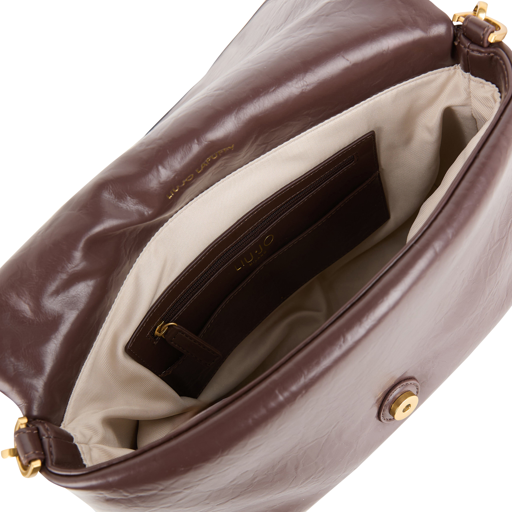 Sac porté épaule à rabat | Marron