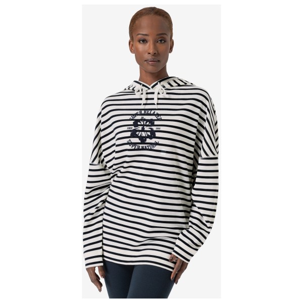 super.natural - Women's Feel Good Stripe Hibiskus Bio Hoodie - Sweat à capuche