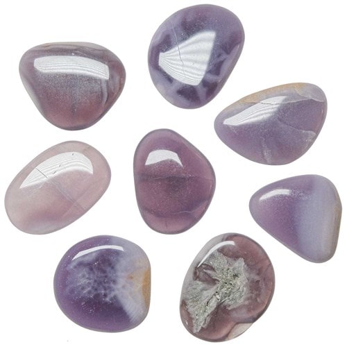 Galet plat fluorite violette - a l'unité