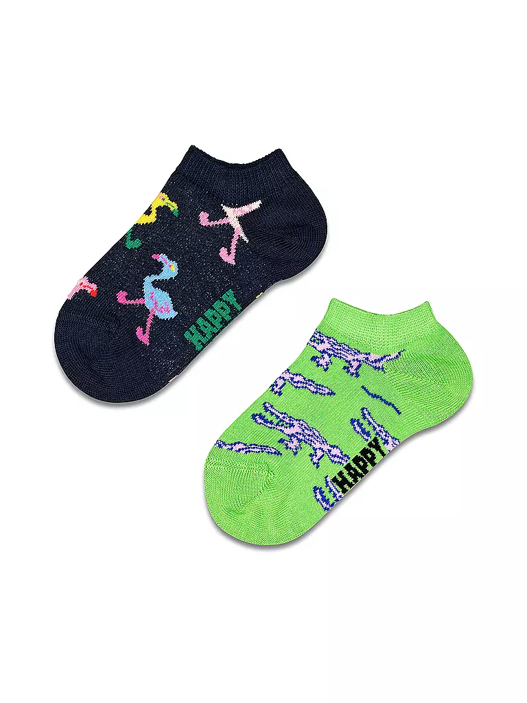 HAPPY SOCKS Kinder Sneaker Socken ANIMALS 2er Pkg navy blau