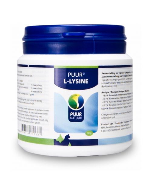 Puur Natuur L-Lysine - Voedingssupplement - Weerstand - 50 g