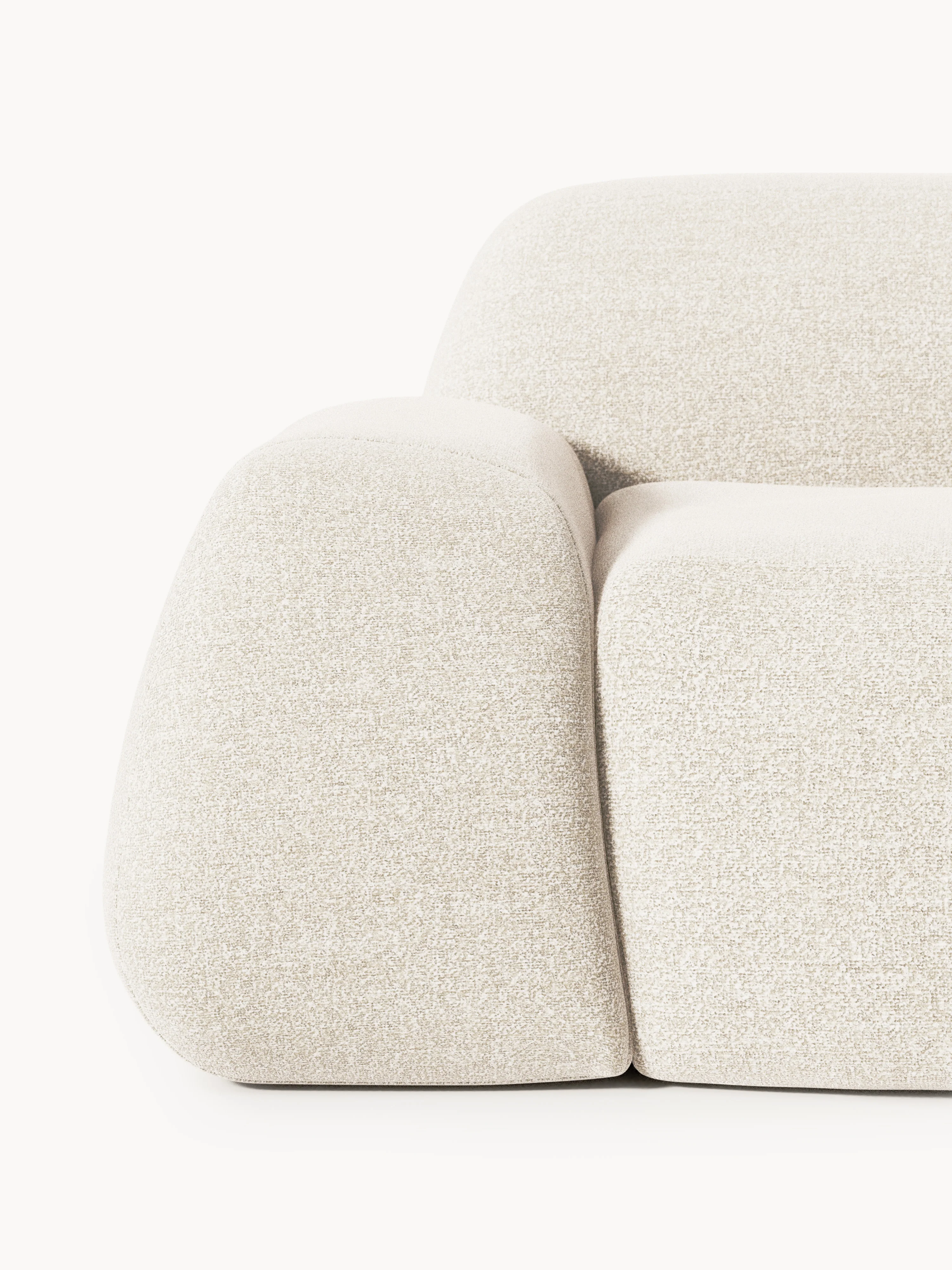 Modulaire bouclé chaise Wolke (3-zits)