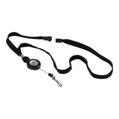 Durable - Lacet pour badge avec enrouleur 80 cm - noir