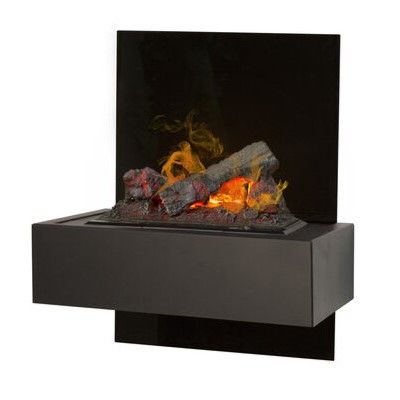 Waterdamphaard Zwart glas Quero B60 x D34 x H75 cm