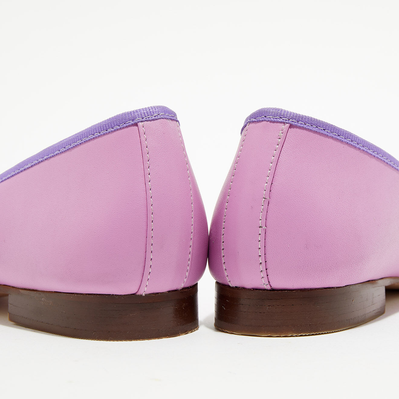 Quartier Latin Ballerines en Cuir Jeanne lilas