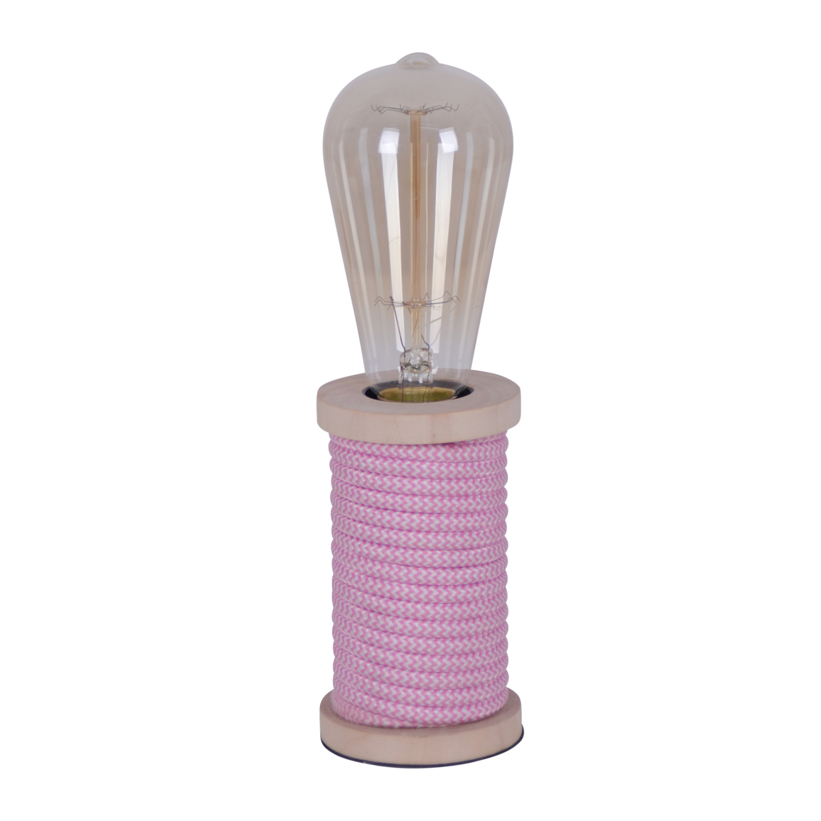 Tischleuchte MAX - pink-weiß - 12 cm hoch