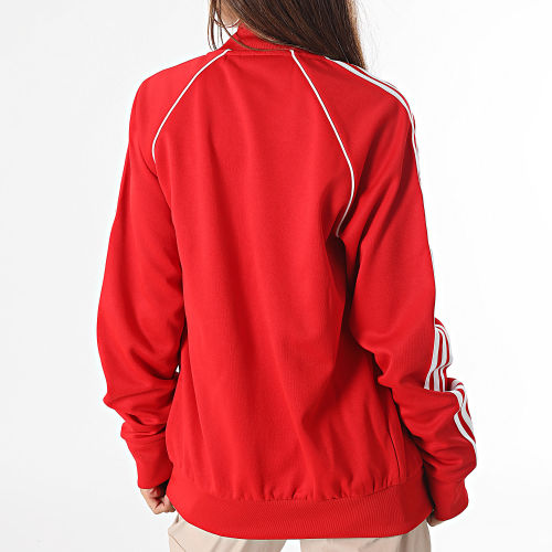 Veste Zippée A Bandes Femme SST IL2494 Rouge