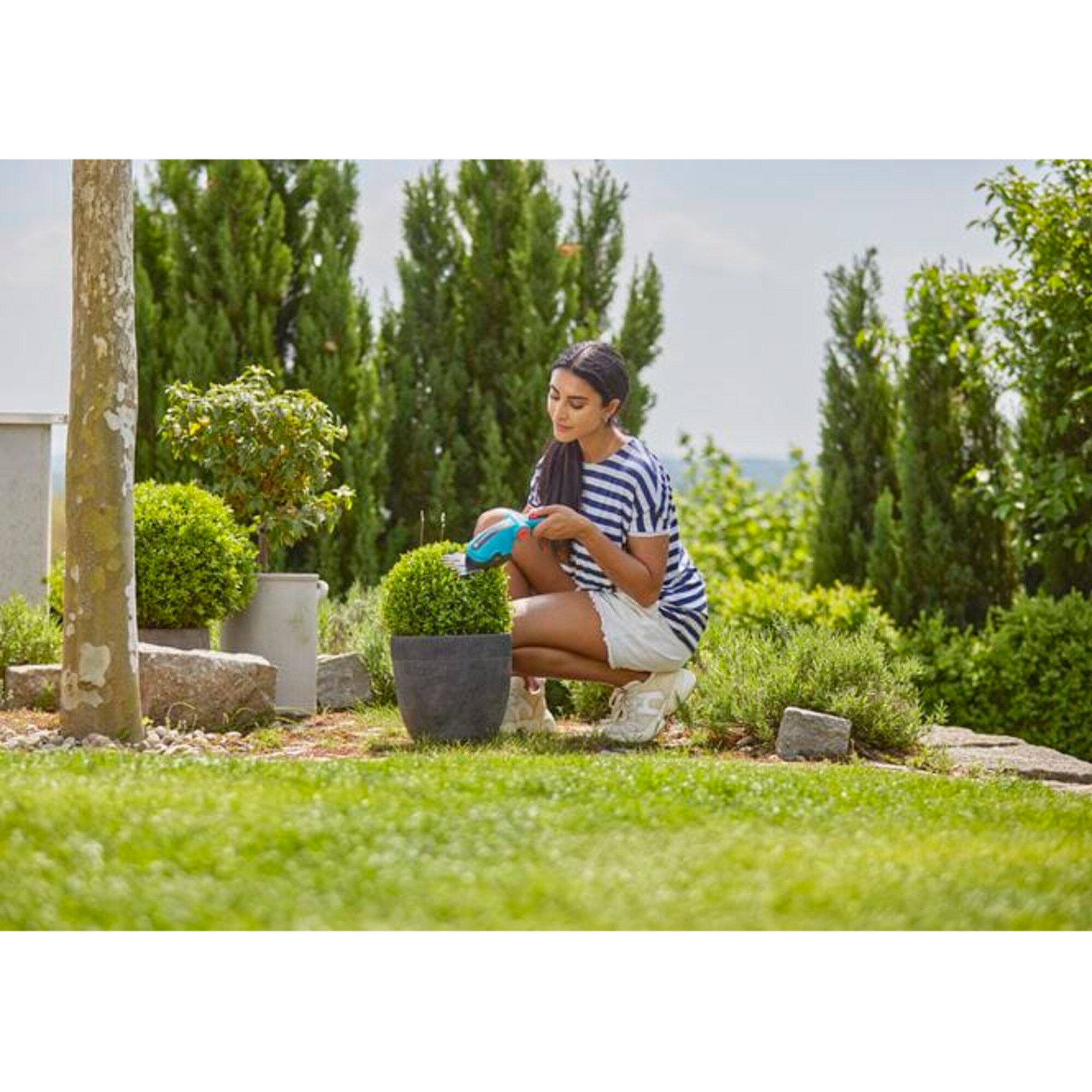 GARDENA Grasschere Akku-Grasschere ComfortCut Li Set, 3,6Volt