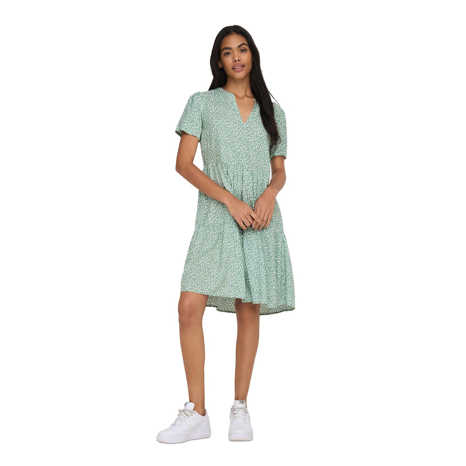 ONLY  V-HALS JURK MET KORTE MOUWEN