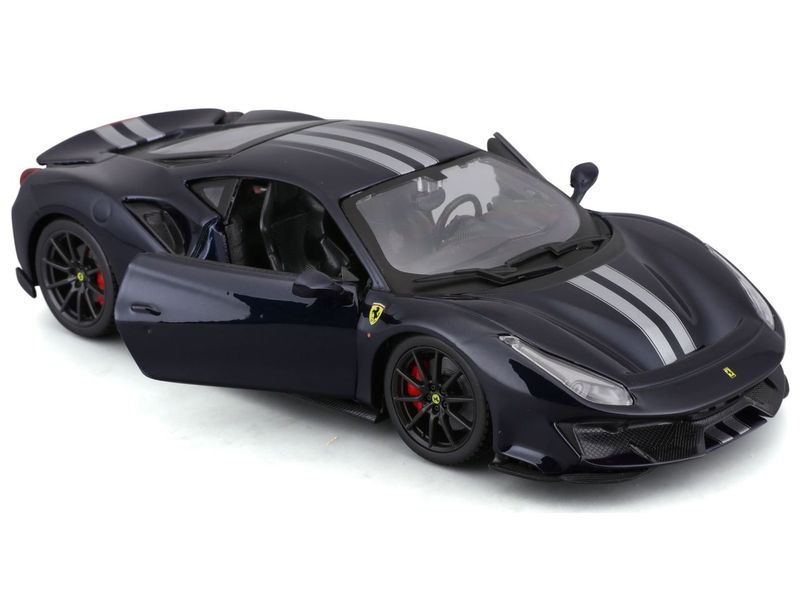 BBurago Ferrari R&P 488 Pista Schwarz 1:24 Sammlermodell im Massstab 1:24
