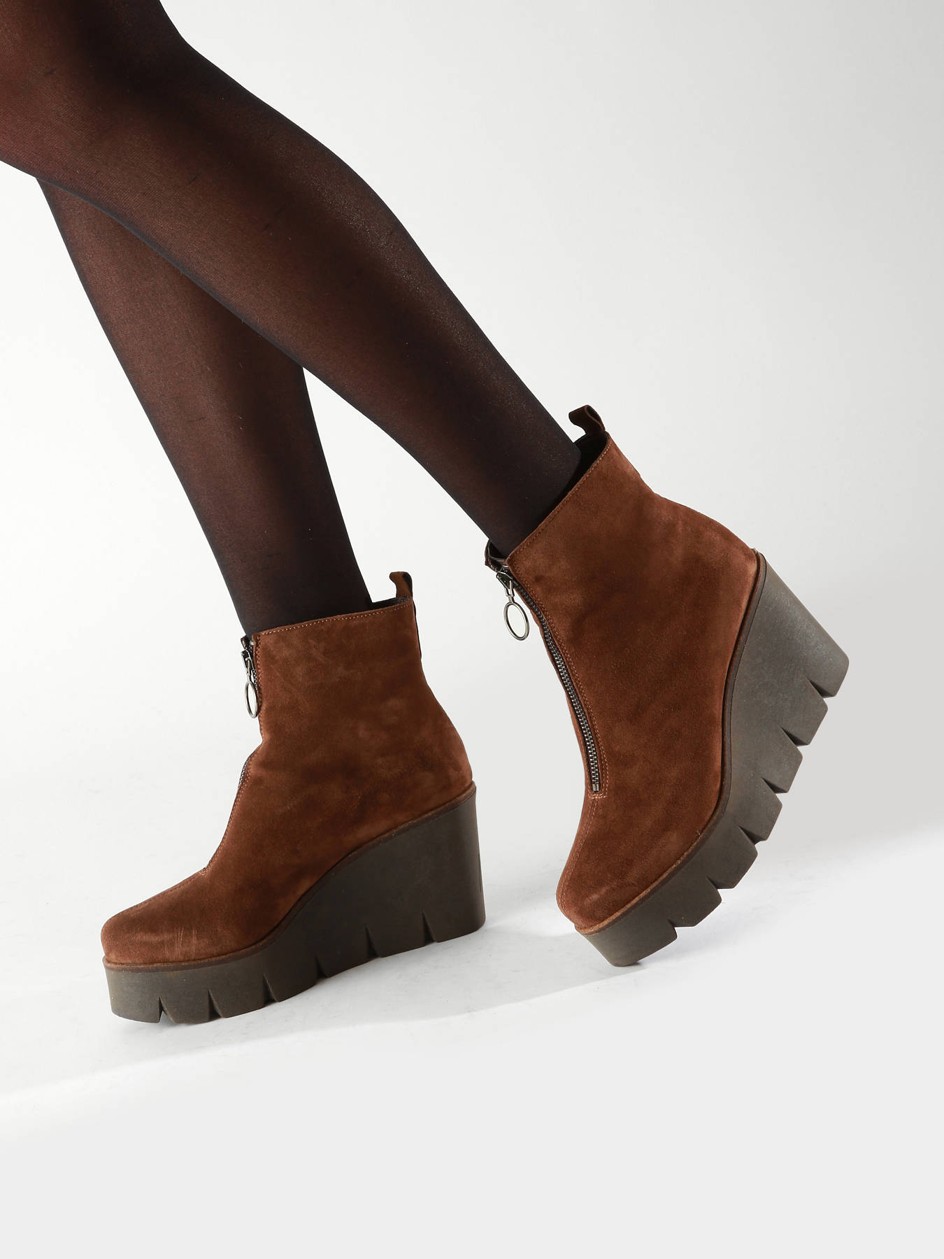 Bottines  talon Sasha en cuir ALPE