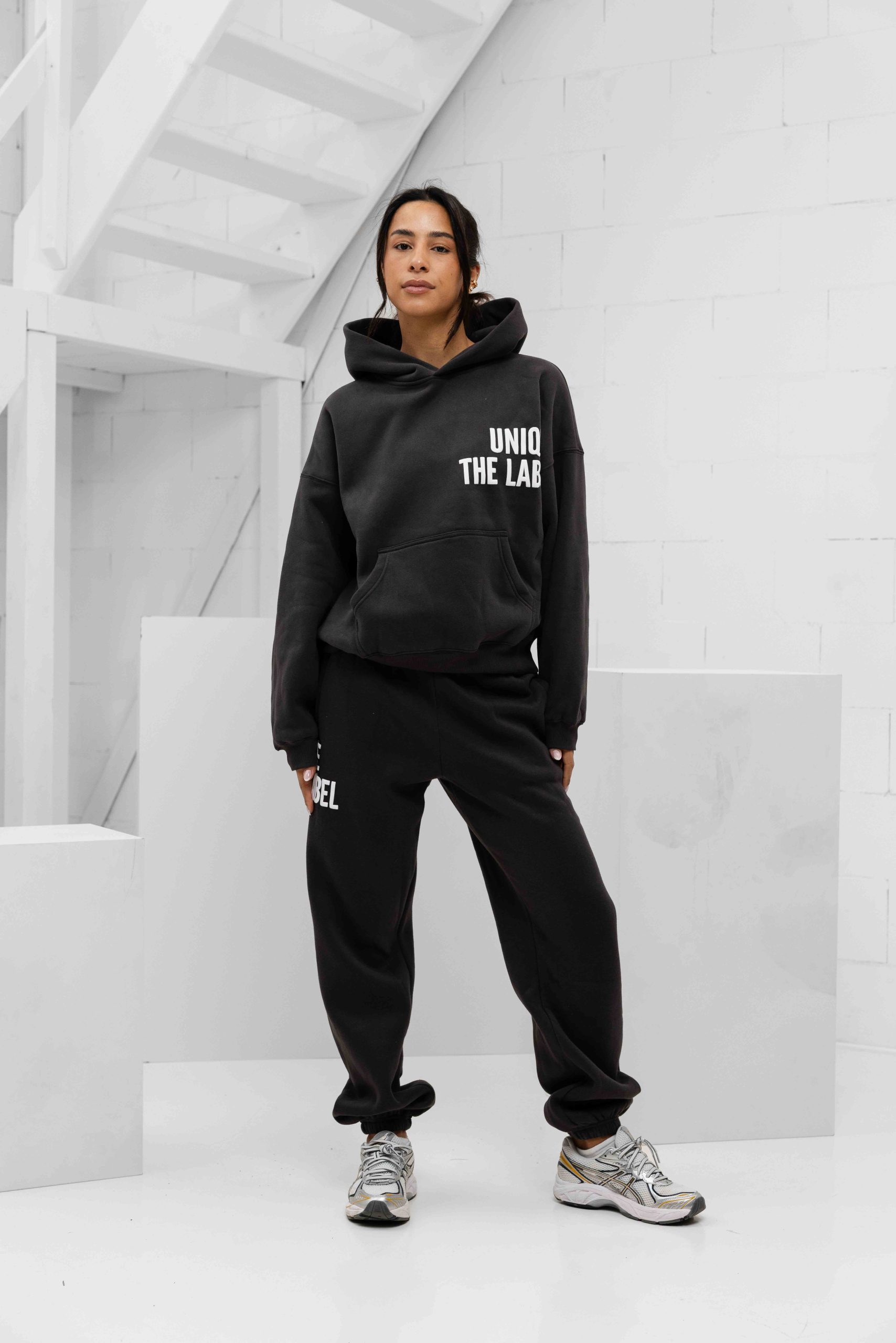 Unique The Label Elyana Trainingspak Dames Donkergrijs