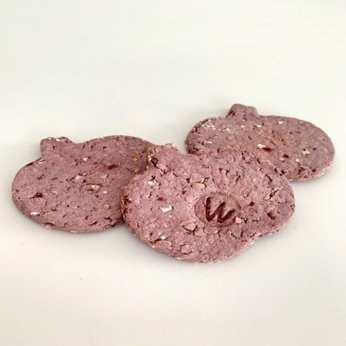 Biscoitos para cães Cookieswil com sabor de alho e repolho roxo