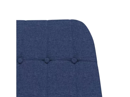 Chaise à bascule Bleu Tissu