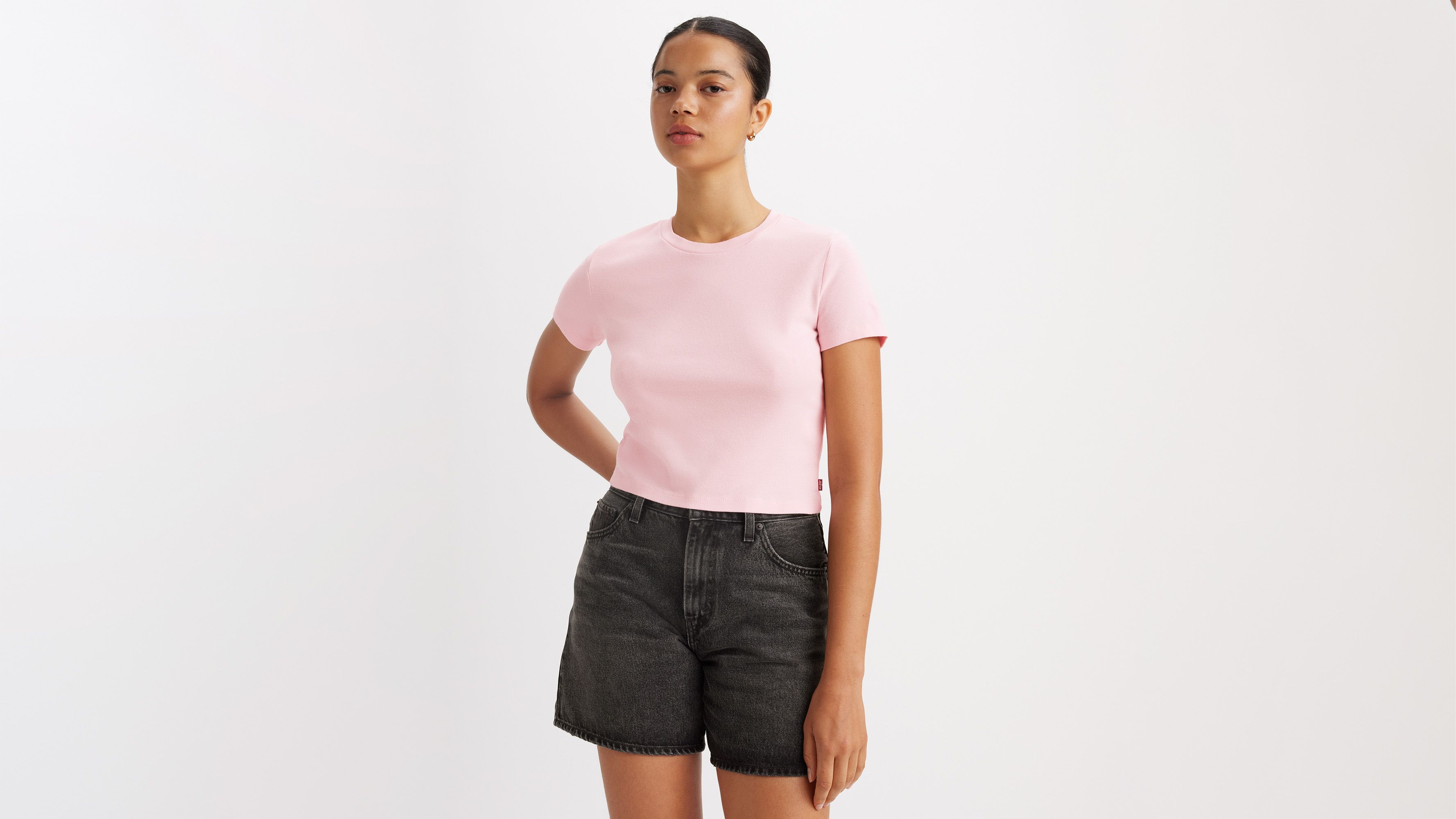 T-shirt sportif Essential - Potpourri Cotton - Rouge