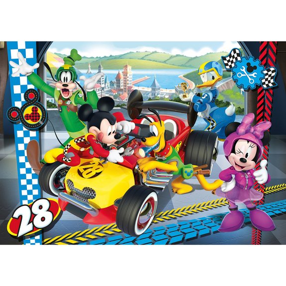 Puzzle SuperColor 104 pièces - Mickey and the Roadster racers