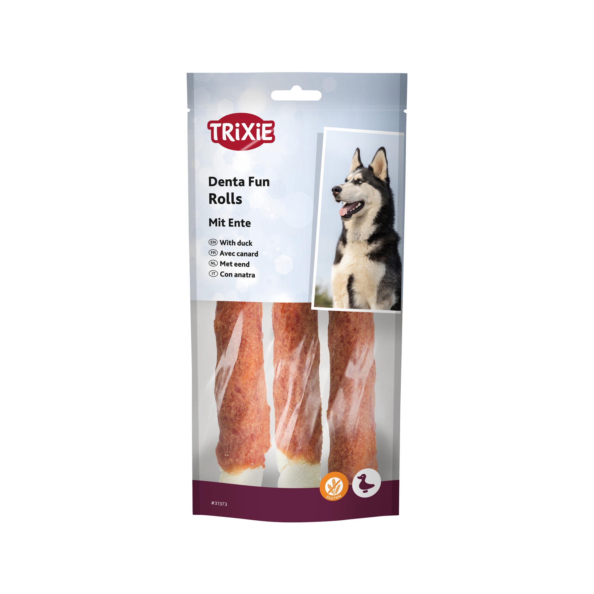 Trixie Denta Fun Duck Chewing Rolls