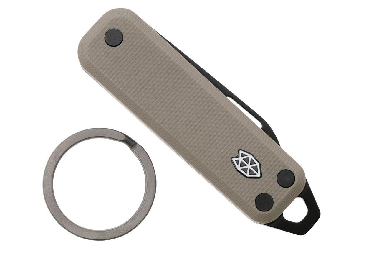 The James Brand The Elko Coyote Tan Black G10 Straight, zakmes