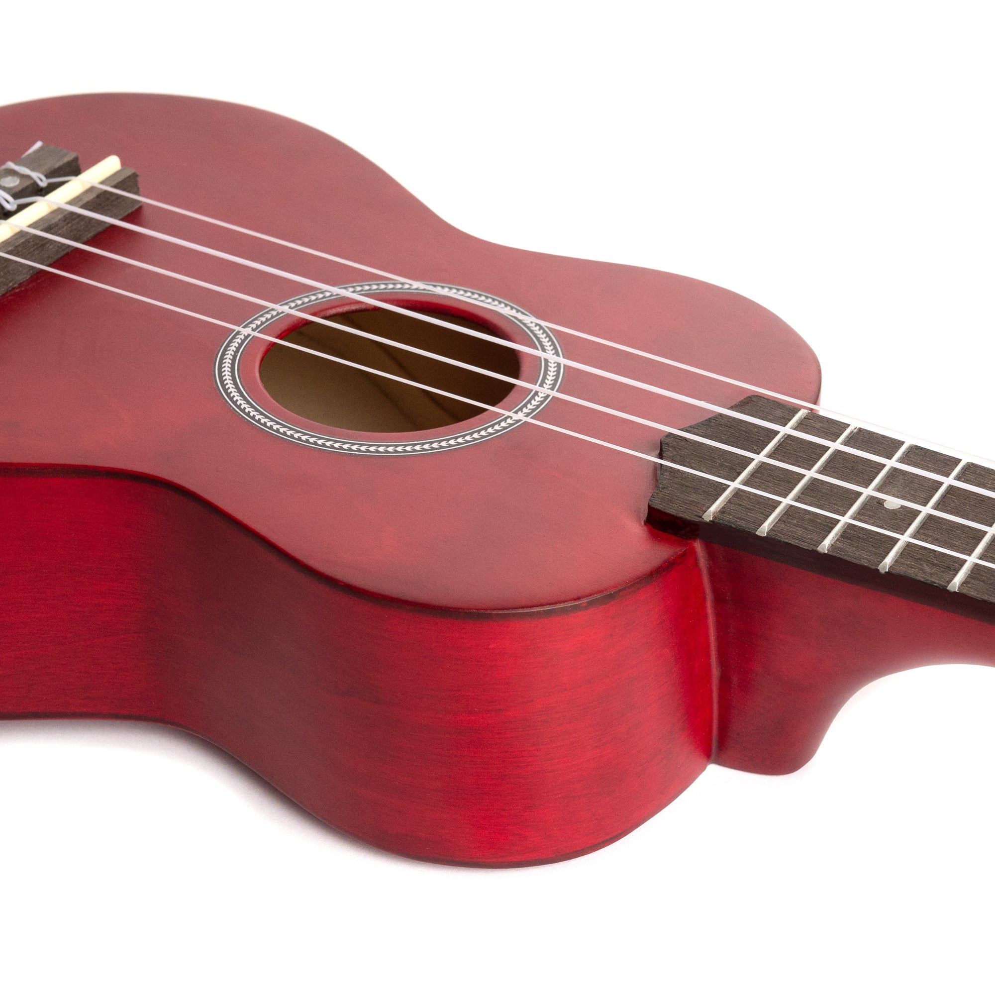 Cascha HH 3970 sopraan ukelele set rood (4-talig)
