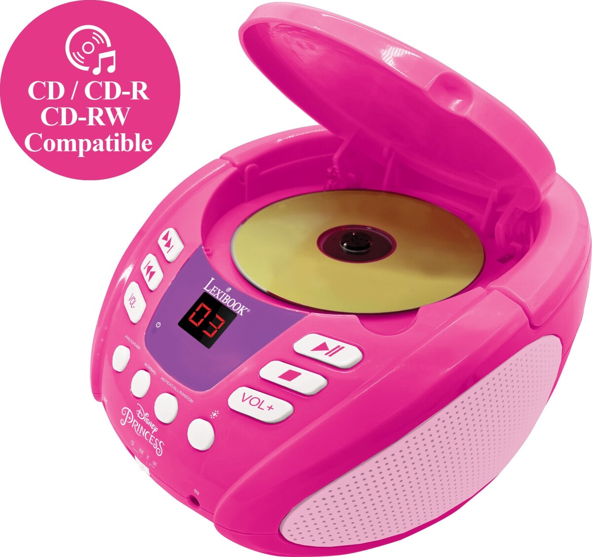Lexibook - Disney Prinsesse - Bluetooth Cd Afspiller