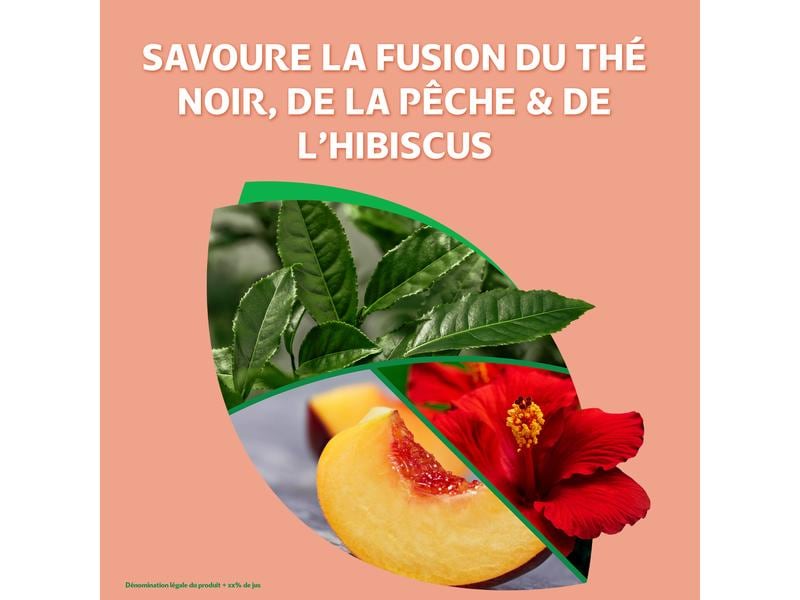 Fusetea Black Ice Tea Peach-Hibiscus 6 x 0.33 l Erfrischender Pfirsich-Eistee