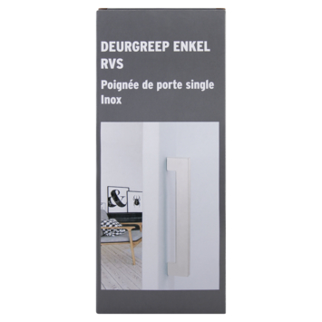 Karwei deurgreep enkel Eddy RVS