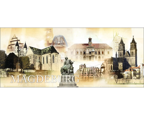 Glasschilderij Maagdenburg XIV 80x30 cm