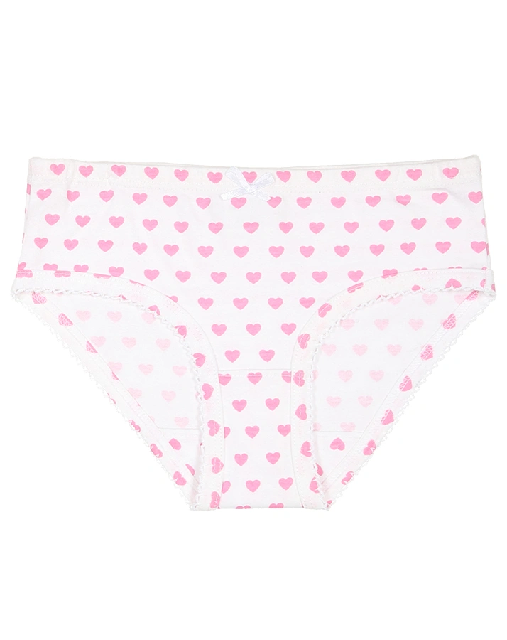 Slip GIRLY 3er-Pack in weiß/pink