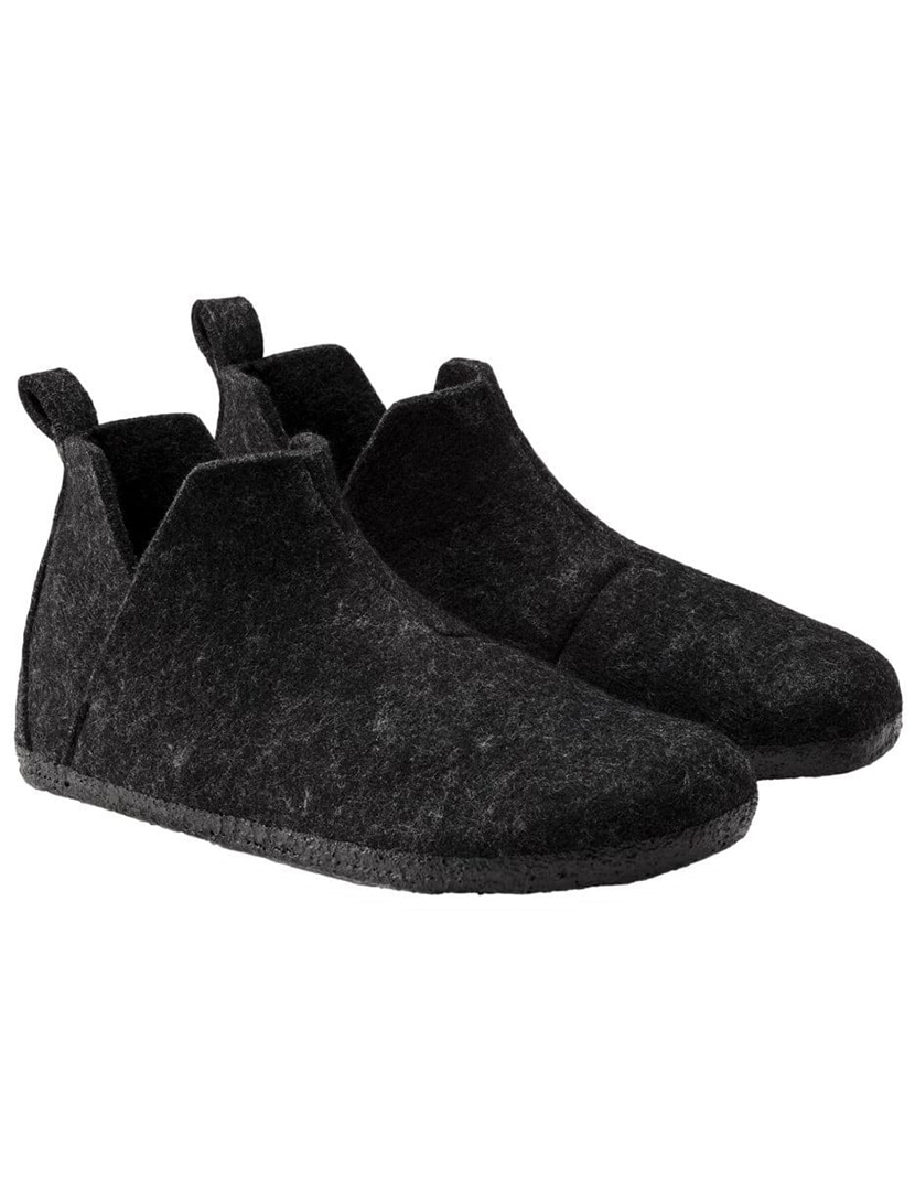Women's Black Boot Slippers