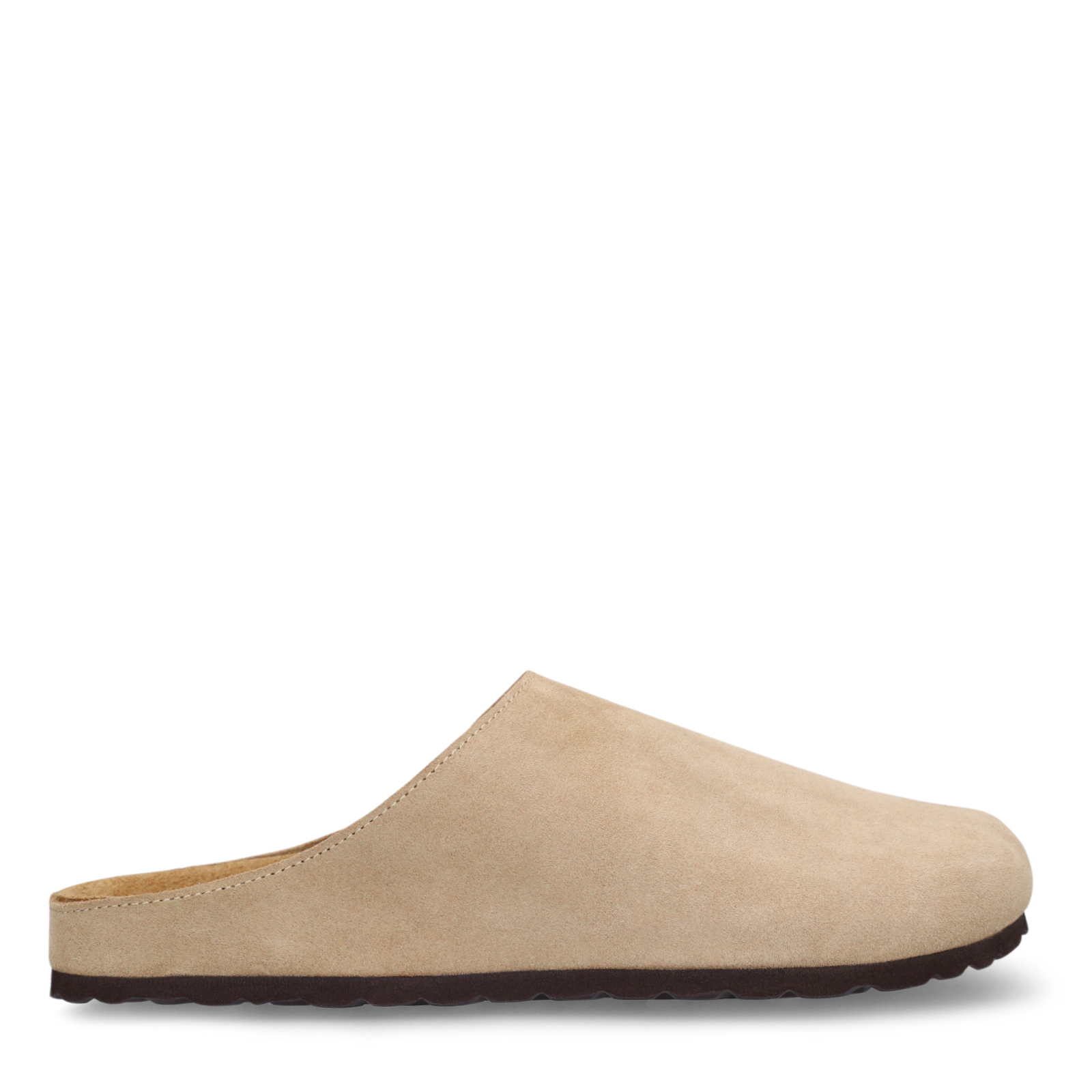 Beige suède instappers