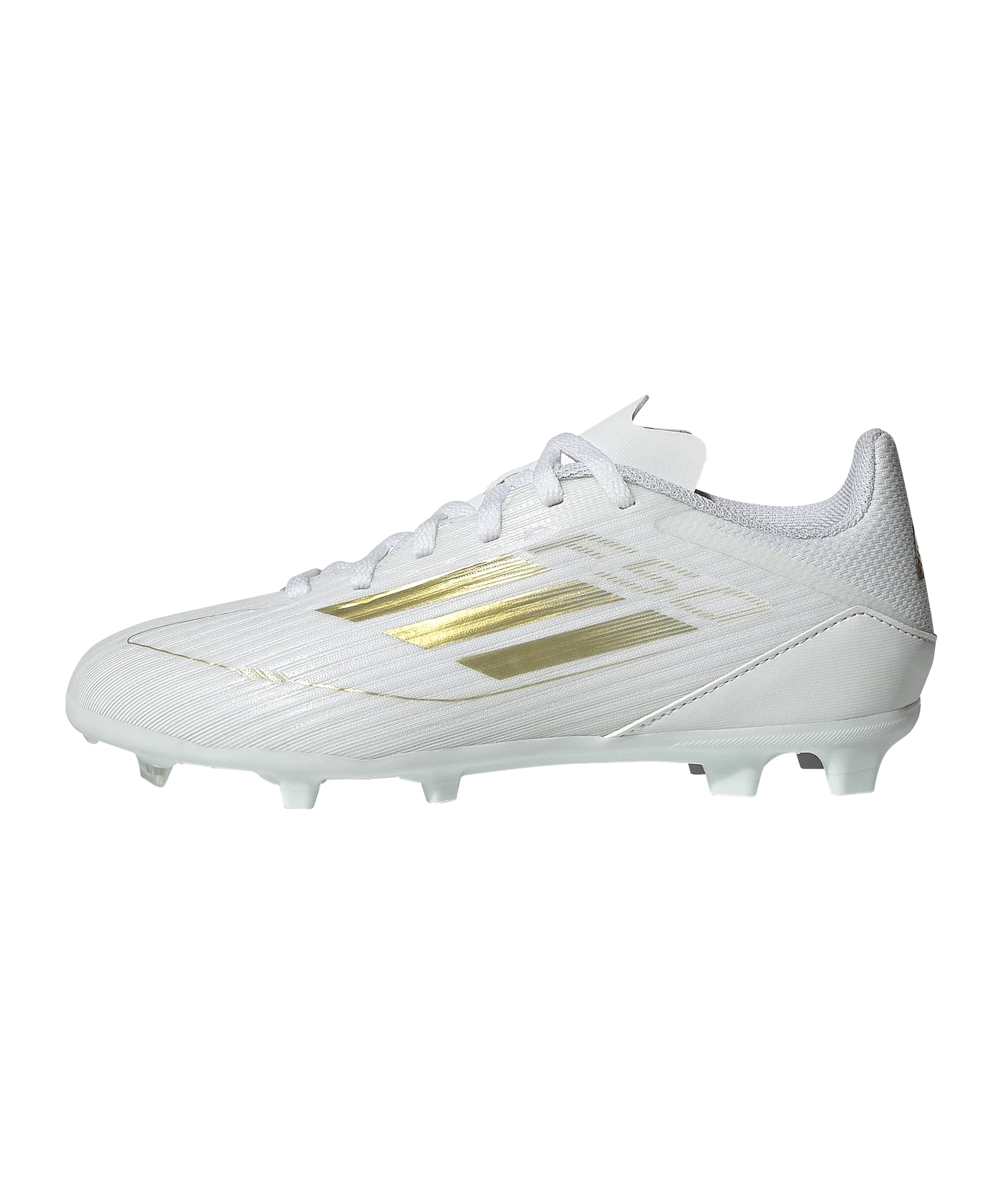 adidas F50 League FG/MG Kids Day Spark Weiss Gold