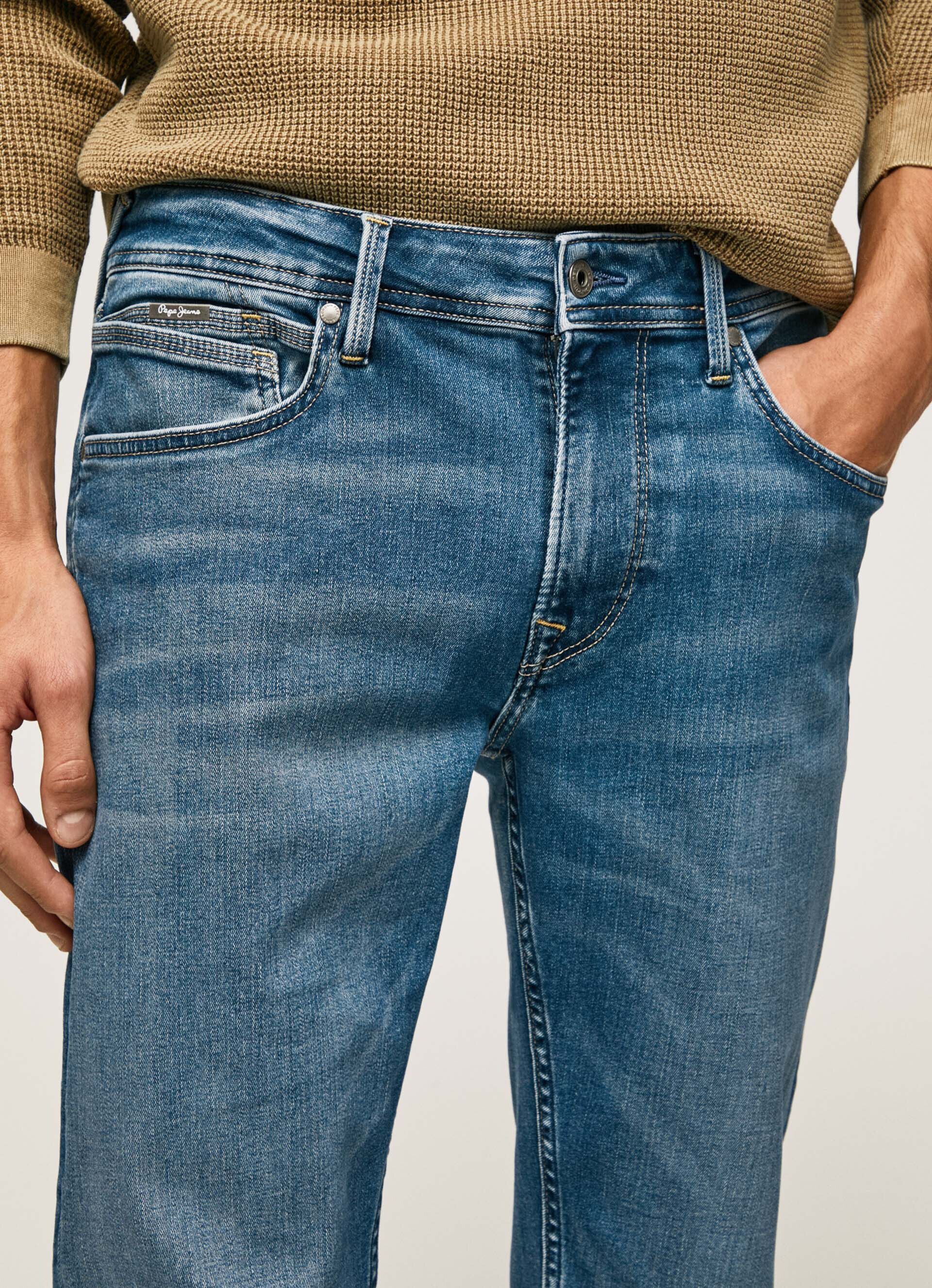 Calça jeans Hatch Regular Slim de cintura média - jeans