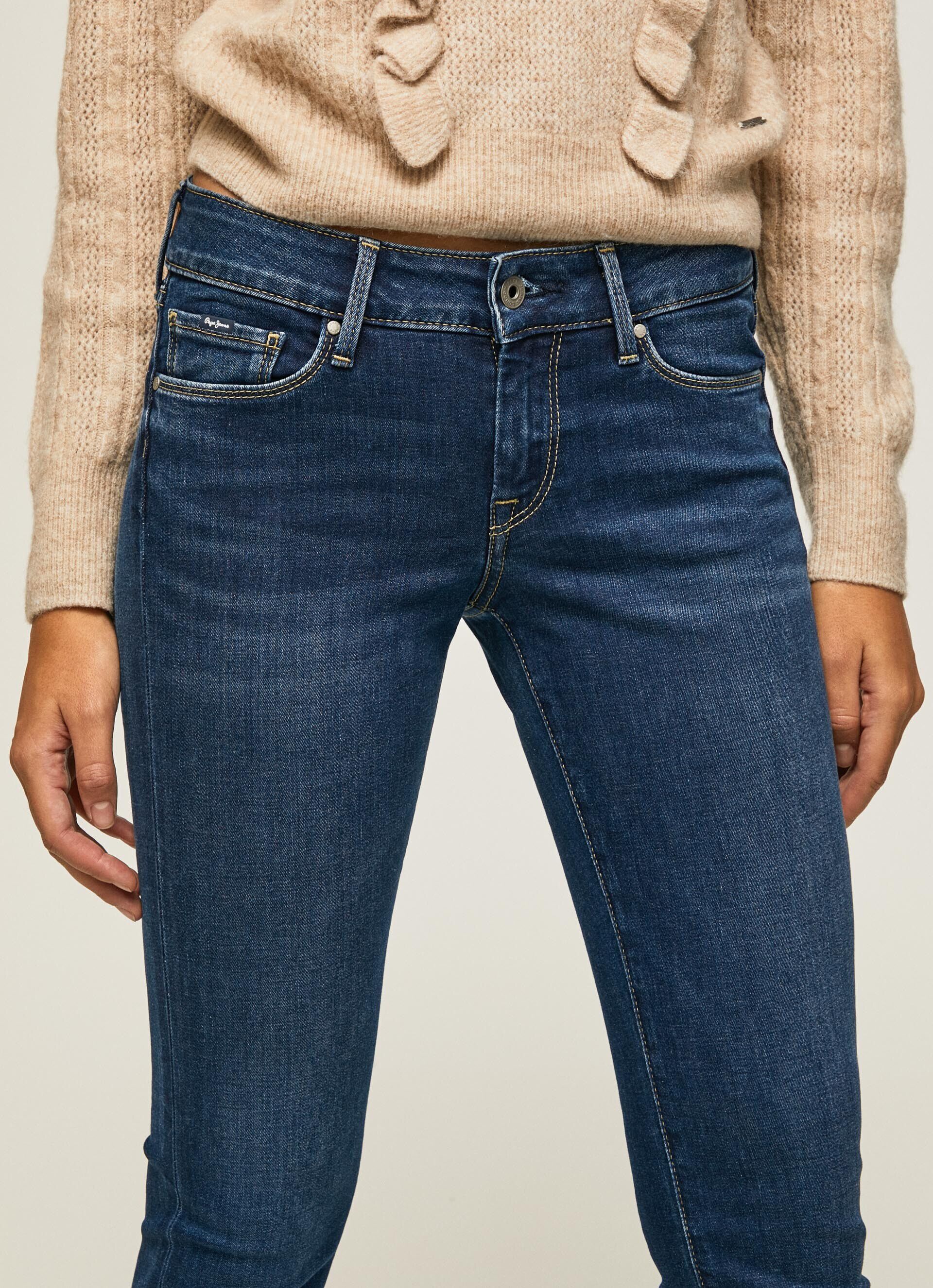Calça jeans skinny de cintura média SOHO FIT - jeans