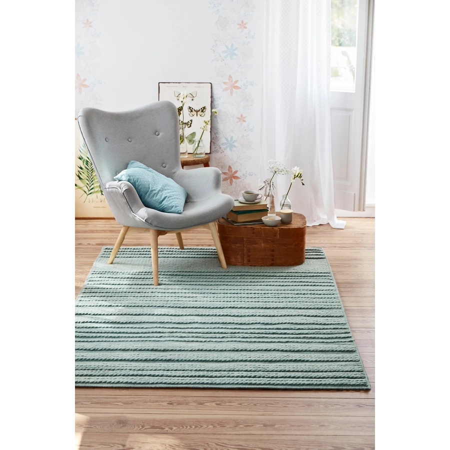 Esprit Kurzflorteppich Aurelia Kelim grün
