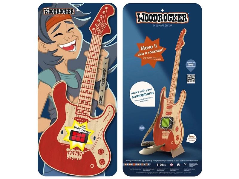 Neue Freunde Musikinstrument Woodrocker Die smarte Luftgitarre für Profis