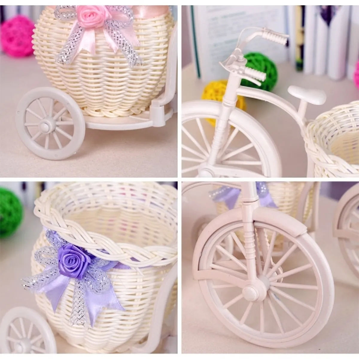 Wewoo Panier à fleurs en rotin
