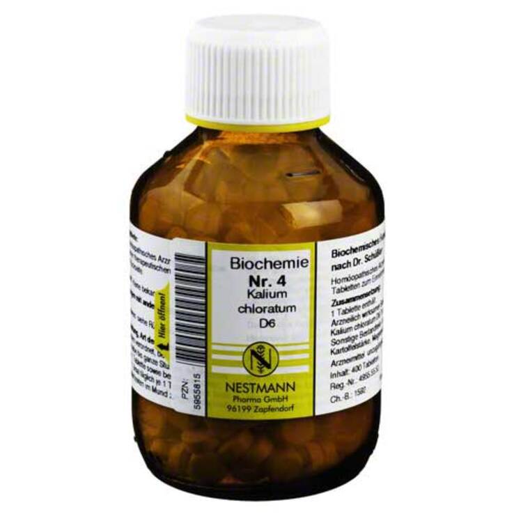 Biochemie 4 Kalium chloratum D 6 Tabletten, 400 St