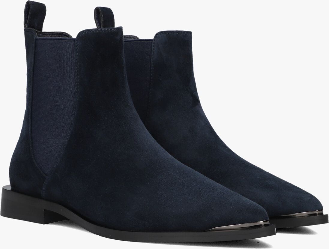 blauwe stefano lauran chelsea boots pe2061