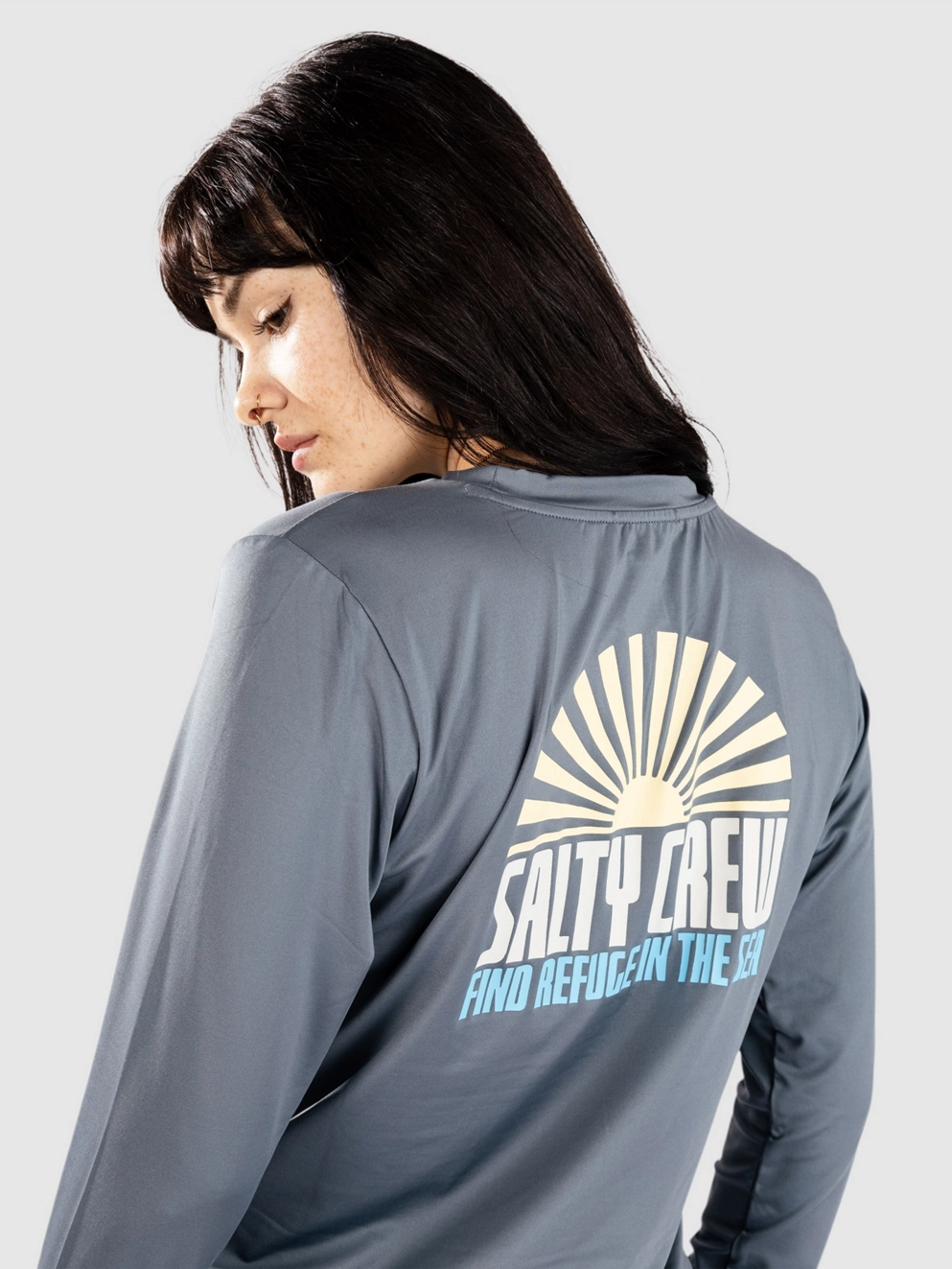 Salty Crew In The Rays Sun Longsleeve Lycra fin blue