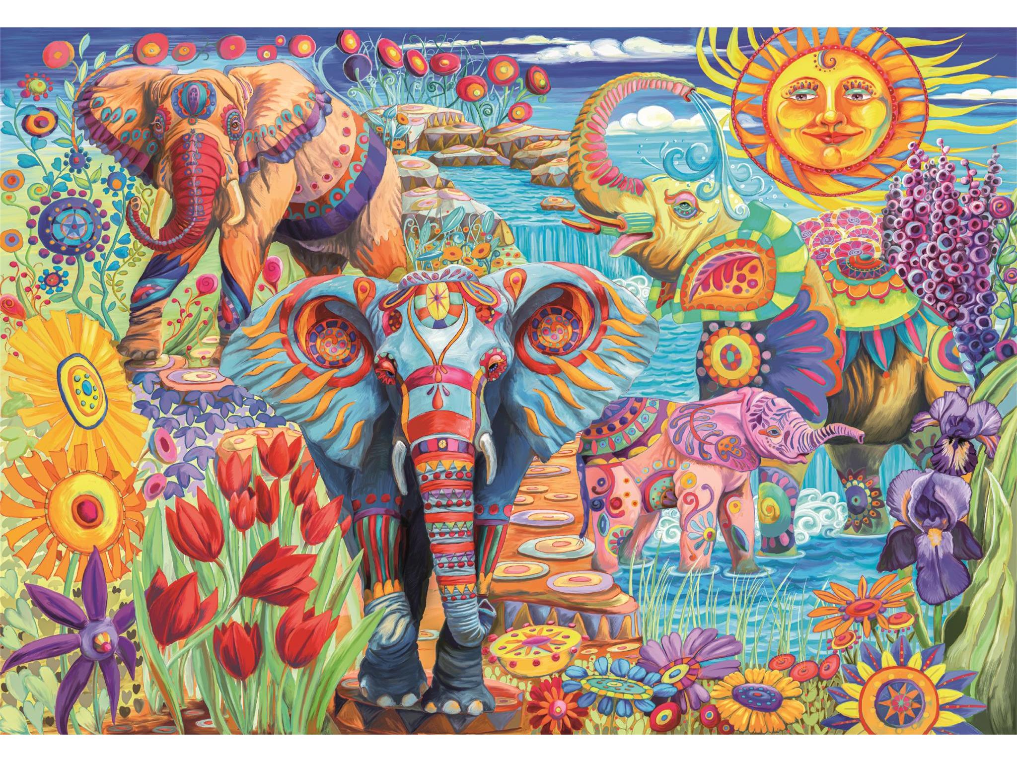 PUZZLE ELEFANTES CLEMENTONI 500 PEÇAS