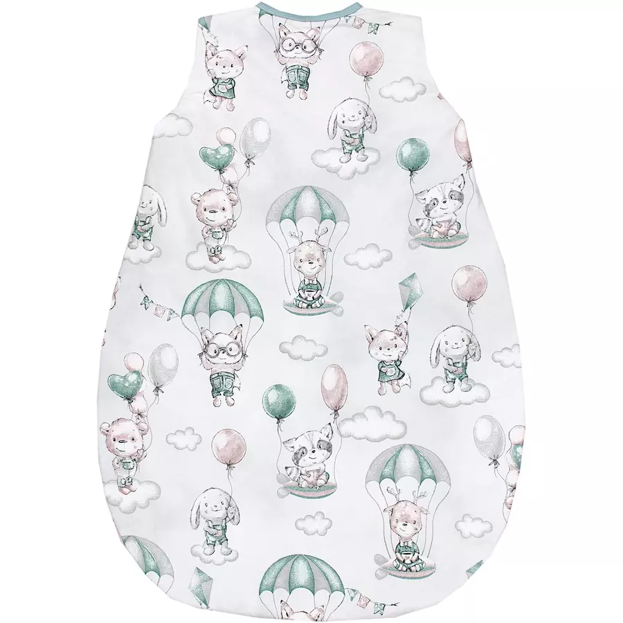 TupTam Baby Sommer Schlafsack Ärmellos Unwattiert grüngrau