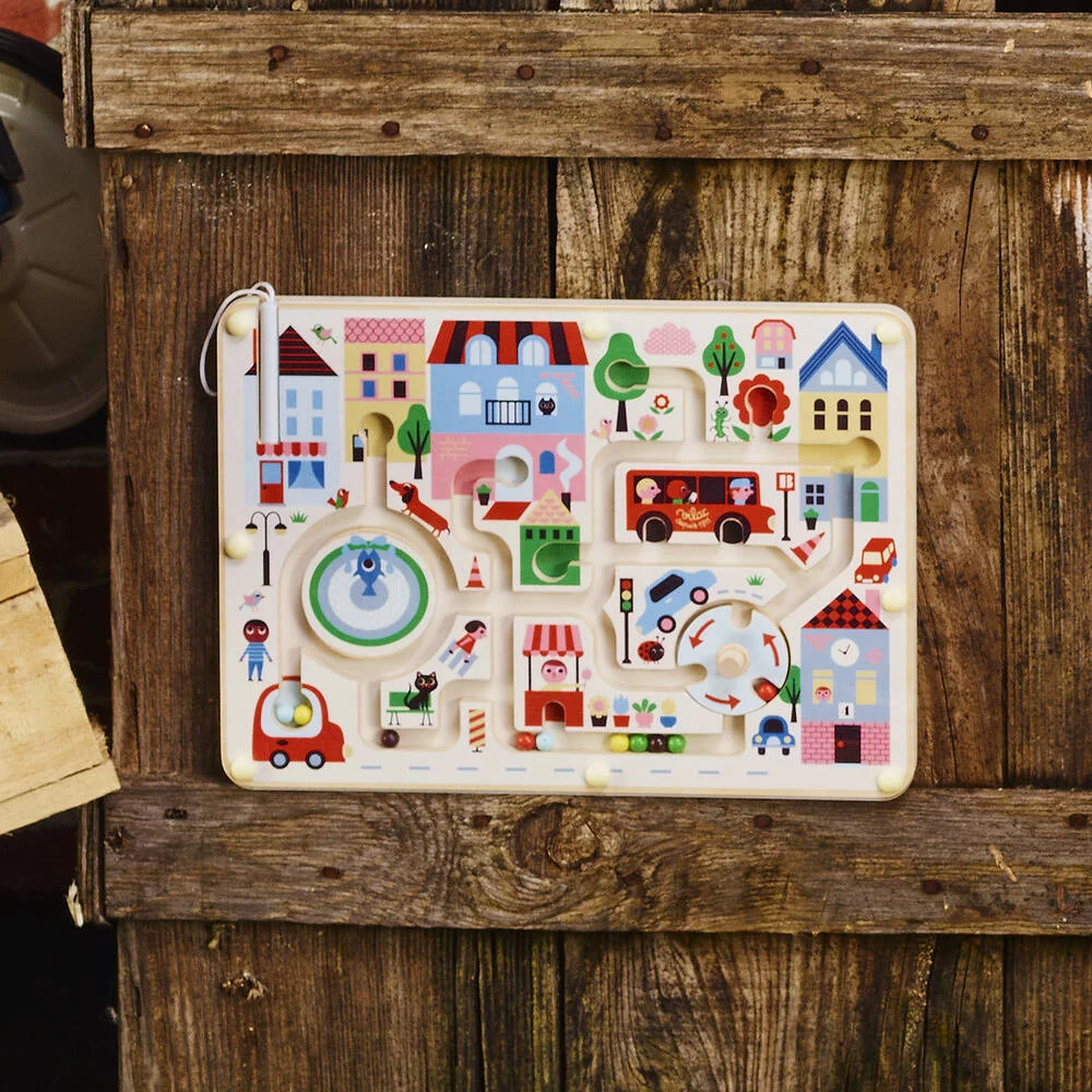 LABYRINTHE MAGNETIQUE MA PETITE VILLE - INGELA P.ARRHENIUS