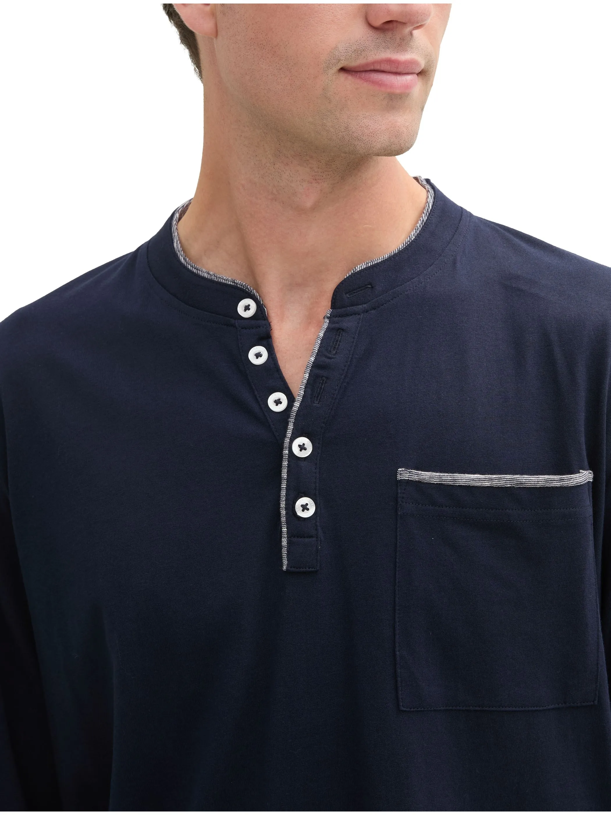 Herren Shirt mit Serafinoausschnitt