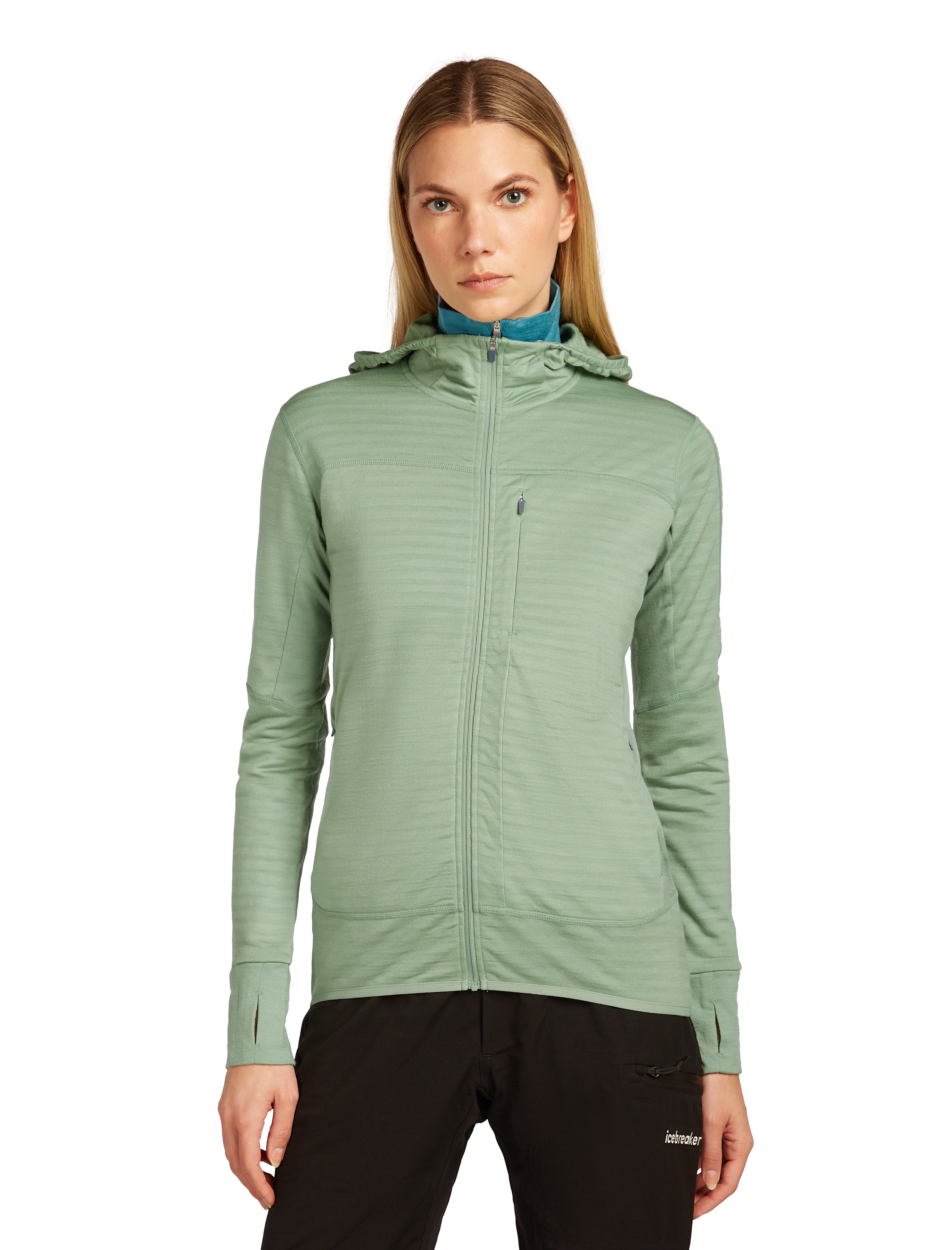 W Merino 300 RealFleece Descender LS Zip Hoodie